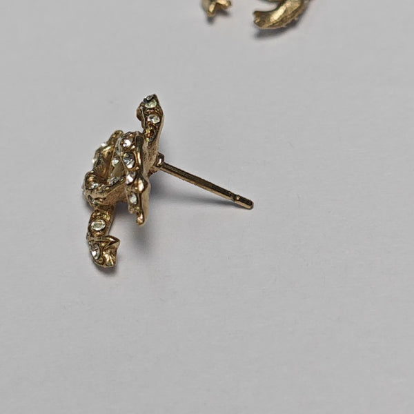 Metal Gold Stud Earrings