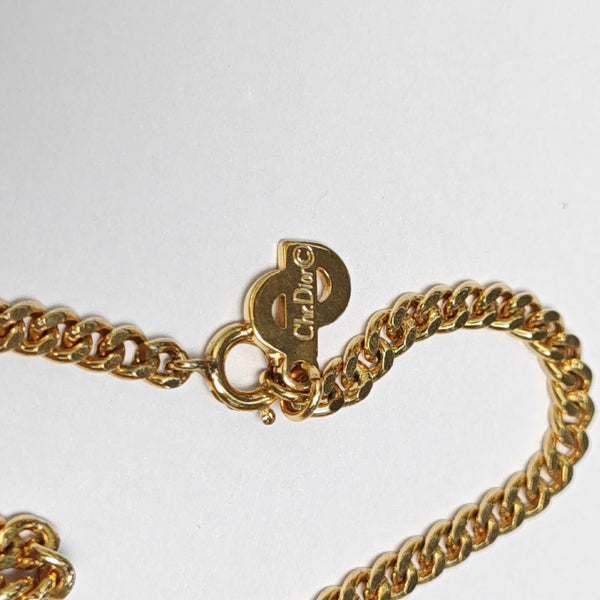 Petit CD Metal Gold Necklace