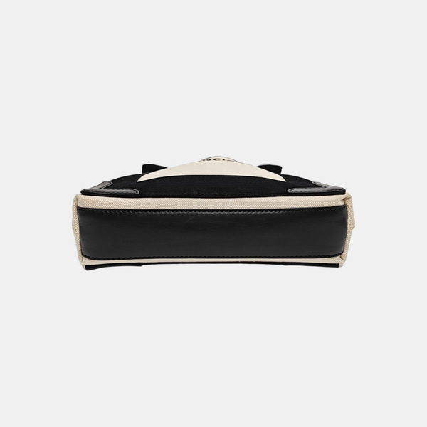 Navy Mini Canvas White