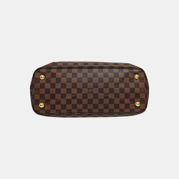 ASCOT Damier Ebene Coated Canvas Brown