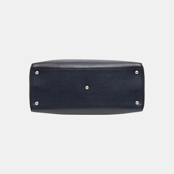 2 Jours Medium Calfskin Blue