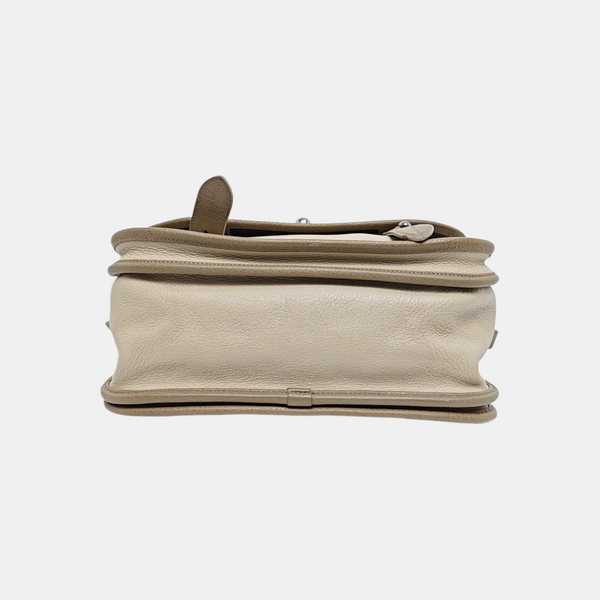 Calfskin Shoulder Bag Beige