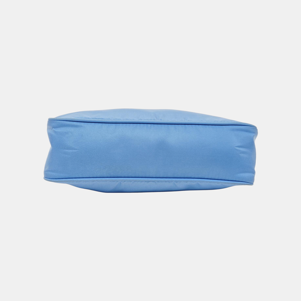 Authenticated pre-owned Re-Edition2000 Mini Nylon Blue - Top Handle Bag at Looply