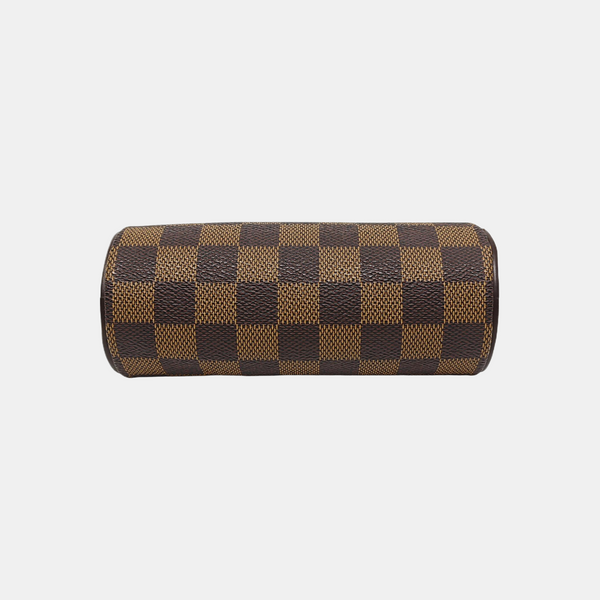 PAPILLON Mini Damier Ebene Coated Canvas Brown