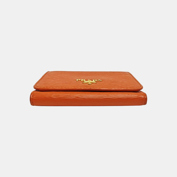 Saffiano Calfskin Wallet Orange