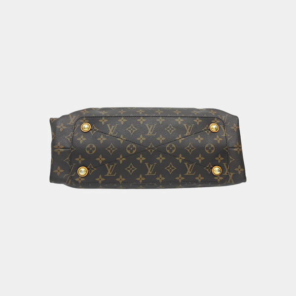 OLYMPE Monogram Coated Canvas Brown