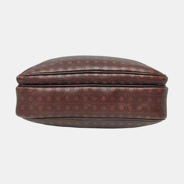 Calfskin Shoulder Bag Brown