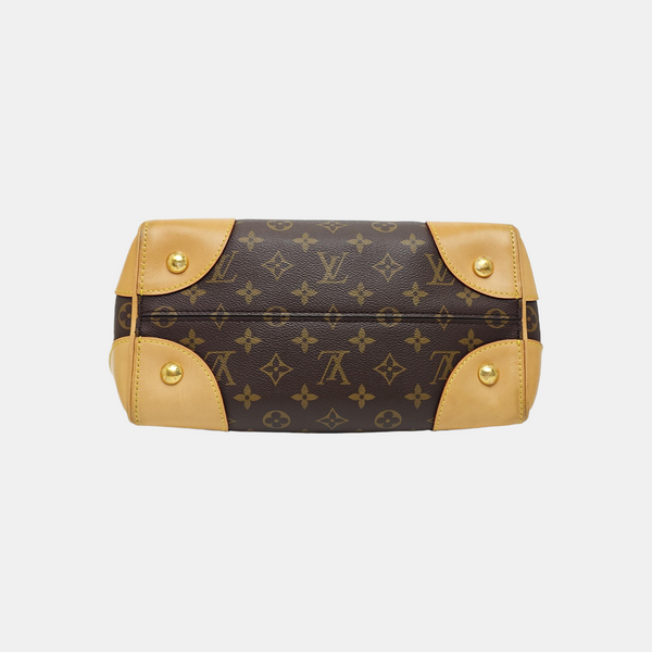 PHENIX Monogram Coated Canvas Brown