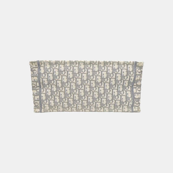 Book Tote Medium Oblique Canvas White