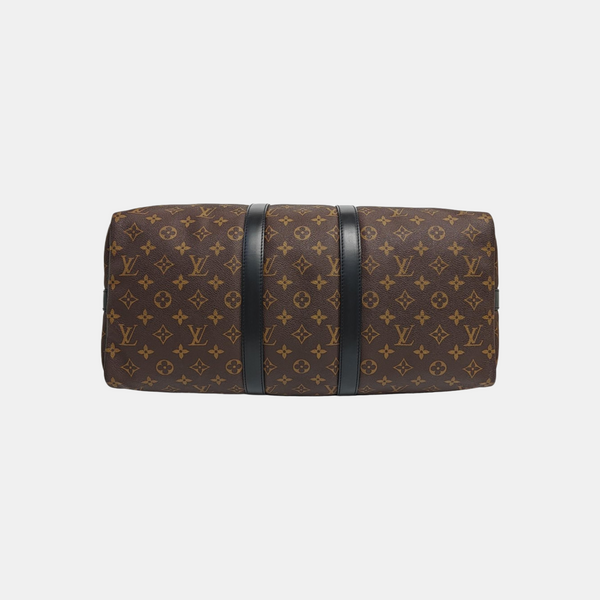 KEEPALL 45 Monogram Coated Canvas Brown