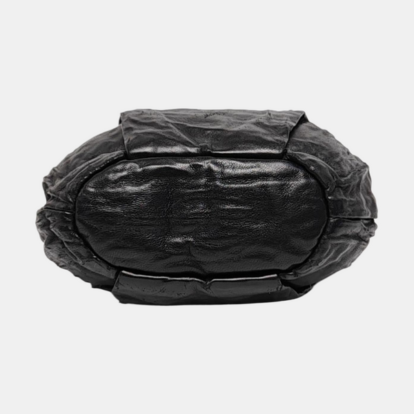 Lambskin Bucket Bag Black