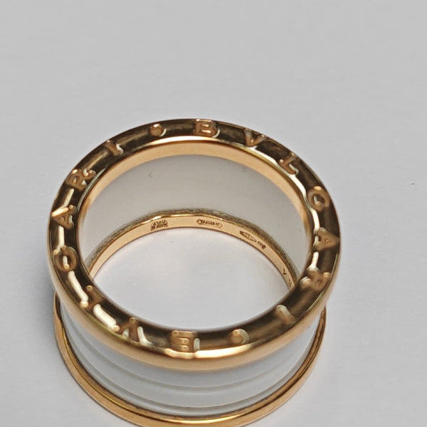 B.ZERO1 18k Rose Gold Ring EU 54