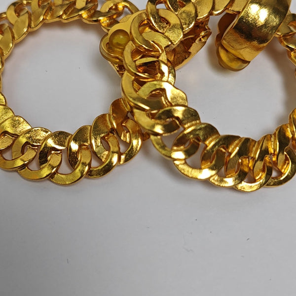 Metal Gold Clip On Earrings