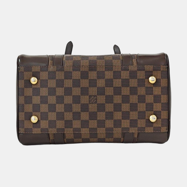 BERKELEY Damier Ebene Coated Canvas Brown