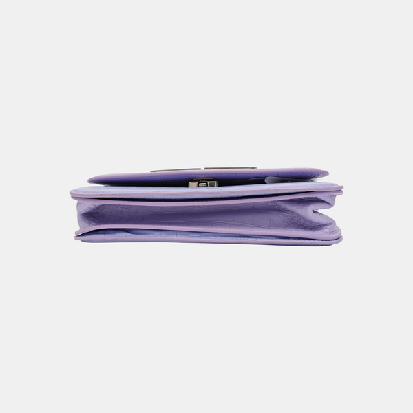 Calfskin Shoulder Bag Purple