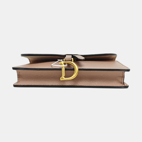 Authenticated pre-owned Saddle Calfskin Pink - Belt Bag at Looply