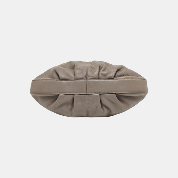 Calfskin Shoulder Bag Gray