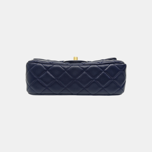CLASSIC FLAP Mini Quilted Lambskin Blue