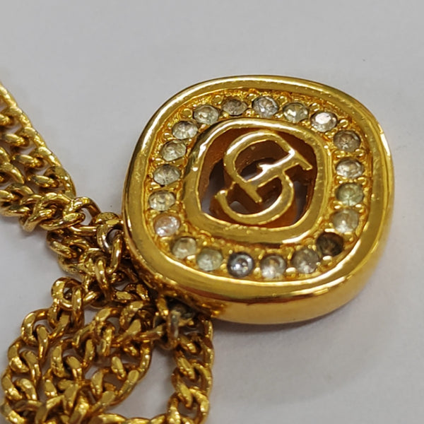 Petit CD Metal Gold Necklace