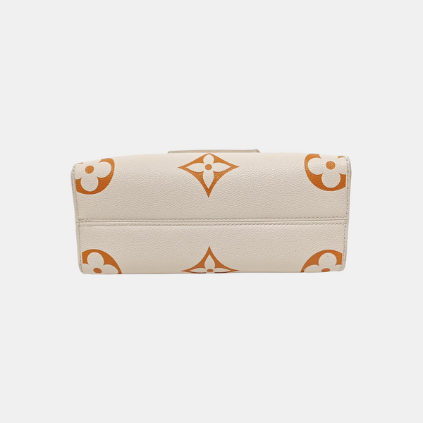 ONTHEGO PM Monogram Calfskin Beige