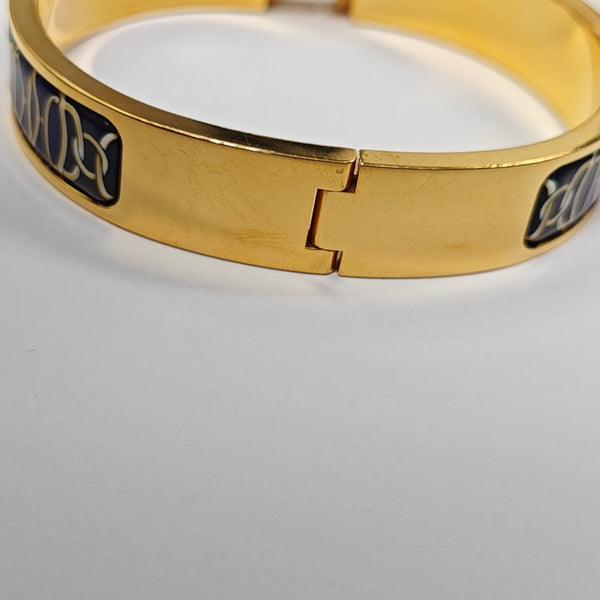 Clic H Metal Gold Bangle