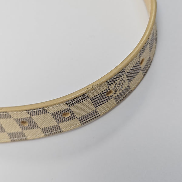 Coated Canvas Belt White