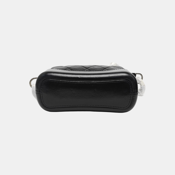 GABRIELLE Small Quilted Calfskin Black