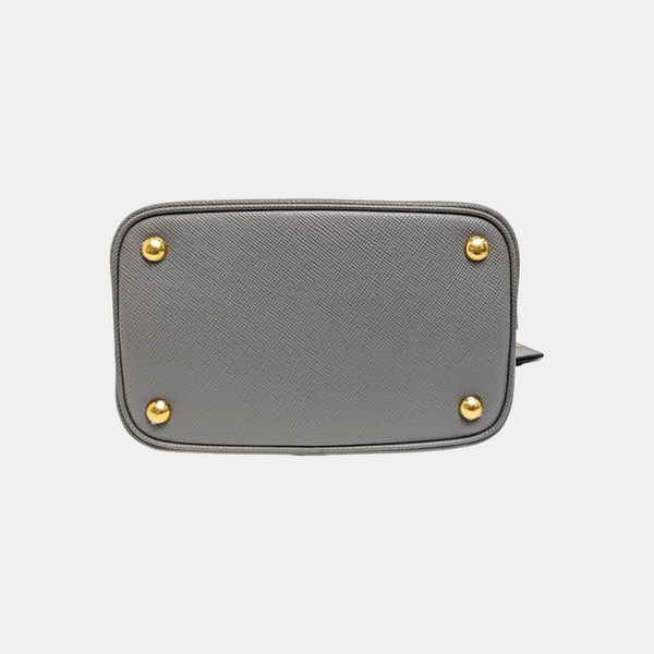 Panier Medium Saffiano Calfskin Gray