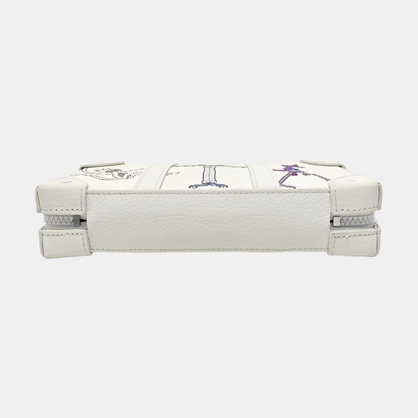 WALLET TRUNK Calfskin White