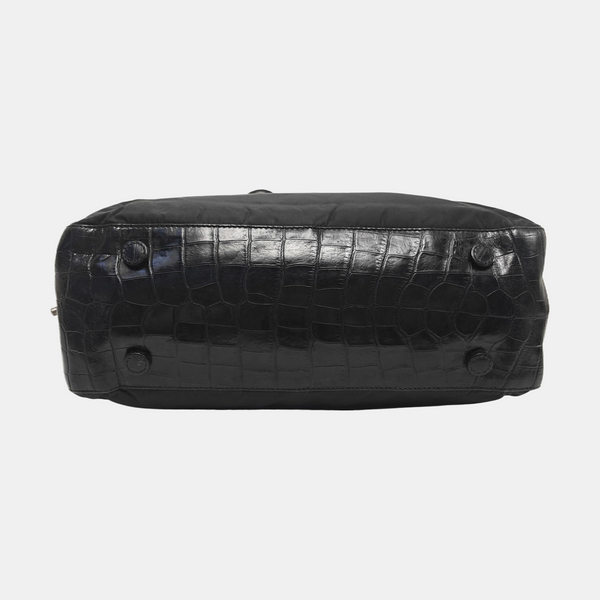Nylon Tote Bag Black