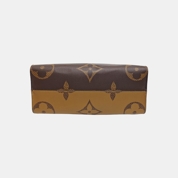 ONTHEGO MM Monogram Coated Canvas Brown