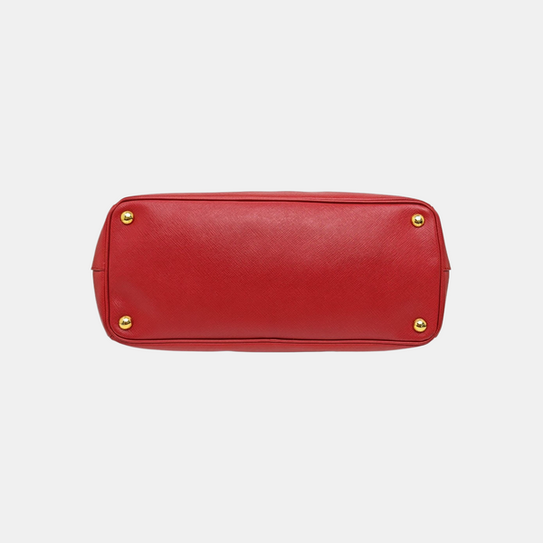 Galleria Large Saffiano Calfskin Red