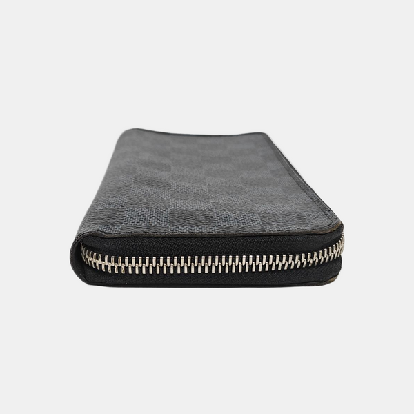 ZIPPY Damier Coated Canvas Blue Wallet
