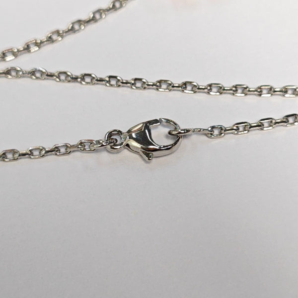 Pop H Metal Silver Necklace