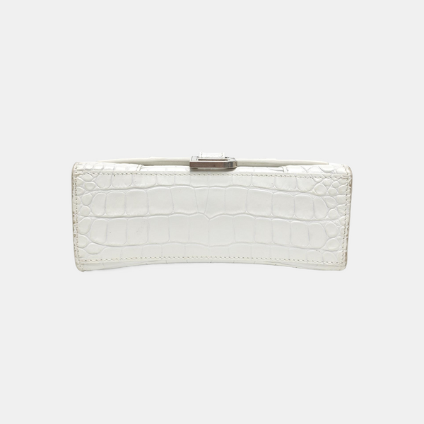 Hourglass Small Calfskin White