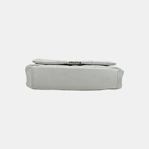 Grained Calfskin Shoulder Bag Green