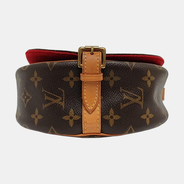 TAMBOURINE Monogram Coated Canvas Brown