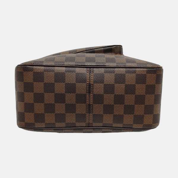 OLAV MM Damier Ebene Coated Canvas Brown