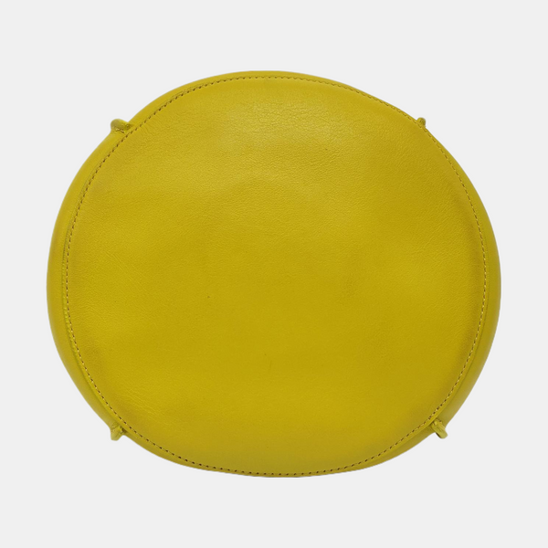 Authenticated pre-owned BIG BAG Calfskin Yellow - Bucket Bag at Looply