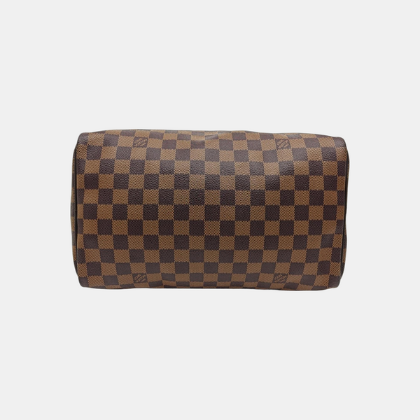 SPEEDY 30 Damier Ebene Coated Canvas Brown