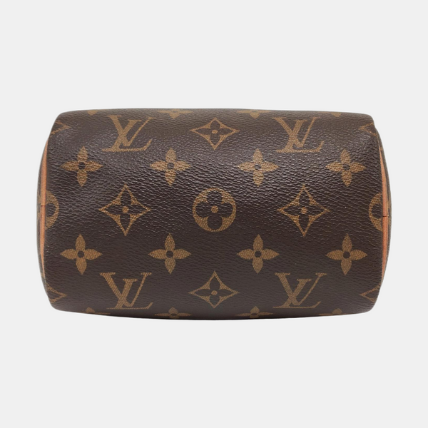 SPEEDY Nano Monogram Coated Canvas Brown