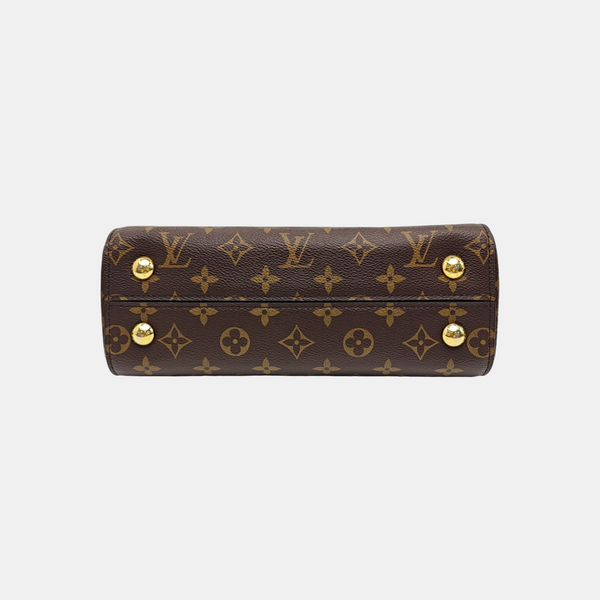 CLUNY Monogram Coated Canvas Brown