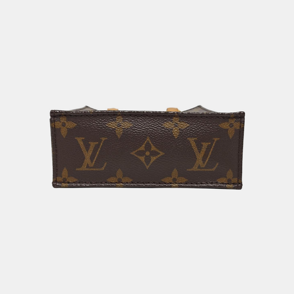 SAC PLAT Mini Monogram Coated Canvas Brown