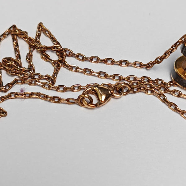 Pop H Metal Rose Gold Necklace