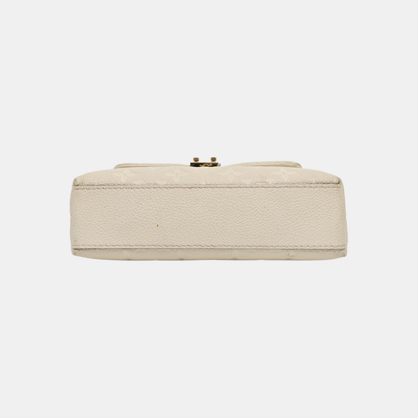 NANO MADELEINE Nano Monogram Calfskin Beige