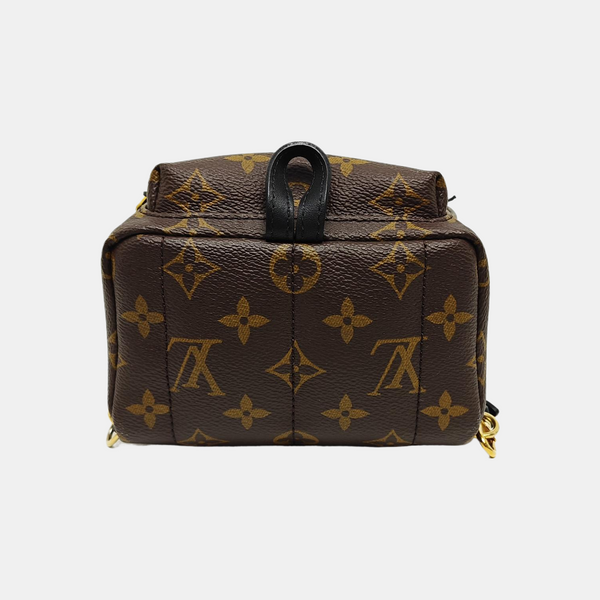 PALM SPRINGS Mini Monogram Coated Canvas Brown