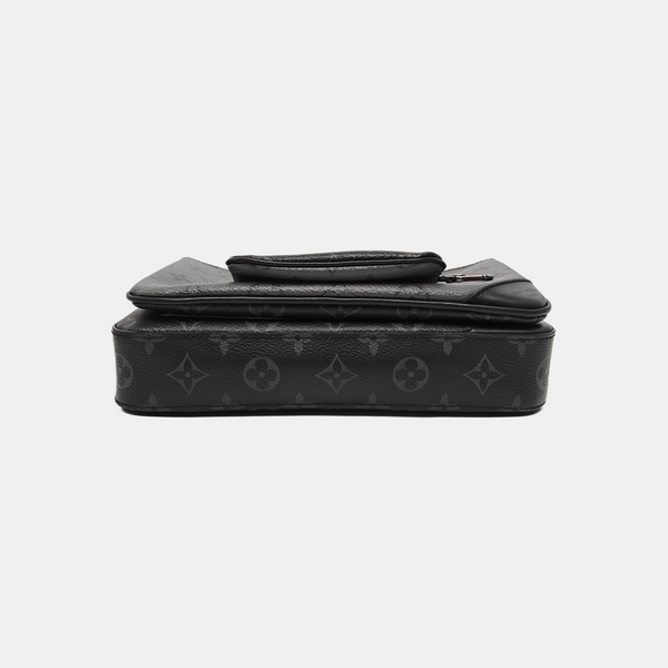 TRIO Monogram Coated Canvas Black