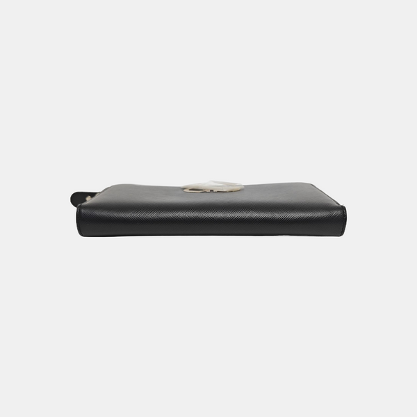 Gancini Calfskin Black Wallet