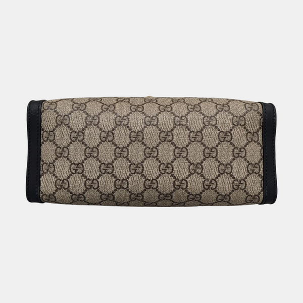 Padlock Small Monogram Coated Canvas Beige