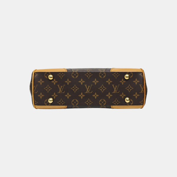 BEVERLY MM Monogram Coated Canvas Brown